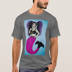 Camiseta sirena de gótico