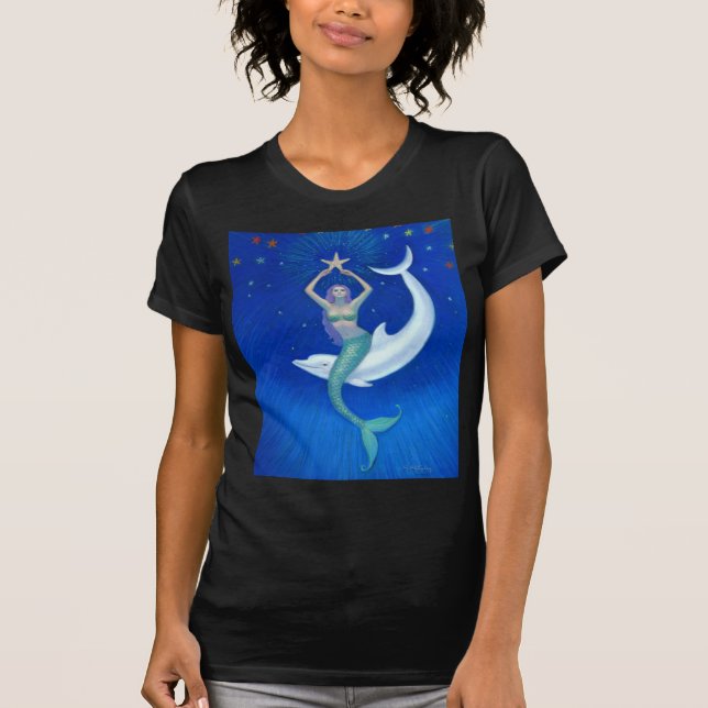 Camiseta Sirena de la luna del delfín (Anverso)