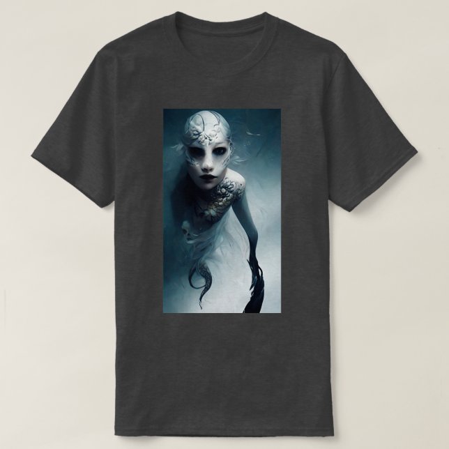 Camiseta Sirena de Midjourneys Real Life Mermaid Series (Diseño del anverso)