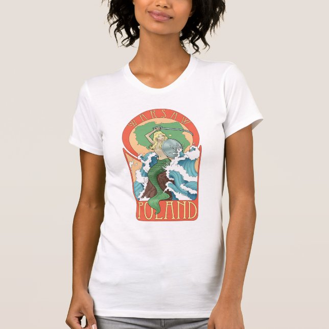 Camiseta Sirena de Polonia Varsovia (Anverso)