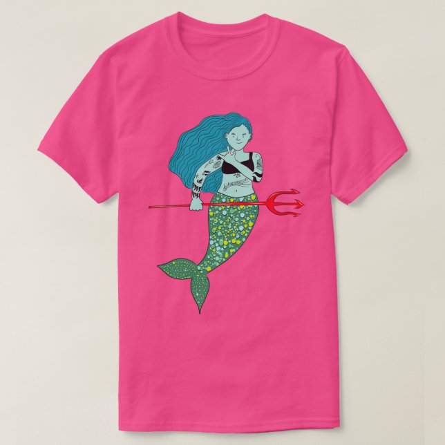 Camiseta Sirena de tatuaje 1 (Diseño del anverso)
