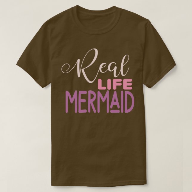 Camiseta Sirena de vida real 3 (Diseño del anverso)