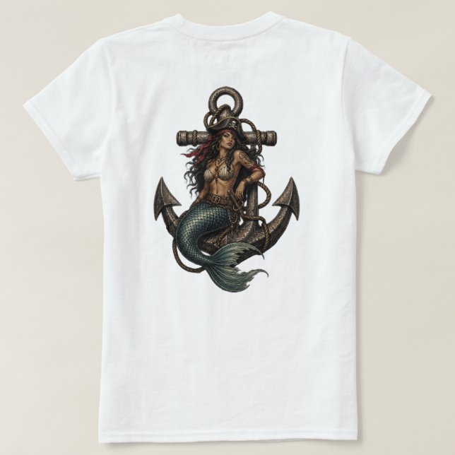 Camiseta Sirena del Ancla (Reverso del diseño)