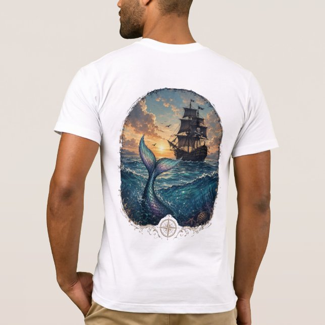 Camiseta Sirena del Atardecer & Sombra (Reverso)