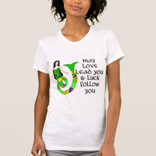 Camiseta Sirena del irlandés del amor y de la suerte