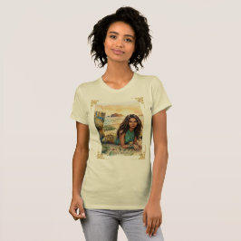 Camiseta Sirena del Mar de Cortez Impresión de Arte en Acua
