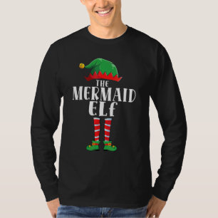 Camiseta Sirena Elfo Pareja Navidad Grupo Divertido Día Fes