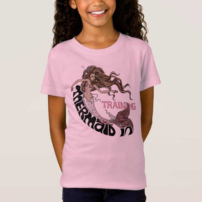 Camiseta Sirena en el entrenamiento, niños (brunette) (Anverso)