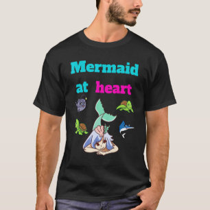 Camiseta Sirena En El Mar Del Corazón