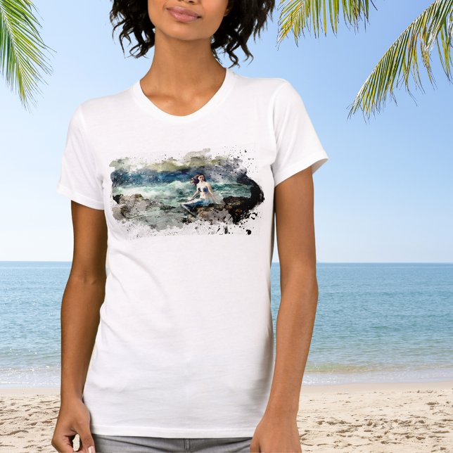 Camiseta Sirena en las rocas (Subido por el creador)