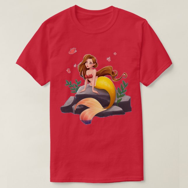 Camiseta Sirena en piedra (Diseño del anverso)