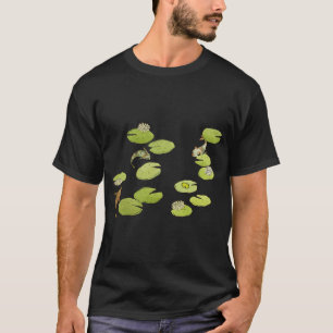 Camiseta Sirena en un estanque de lirios