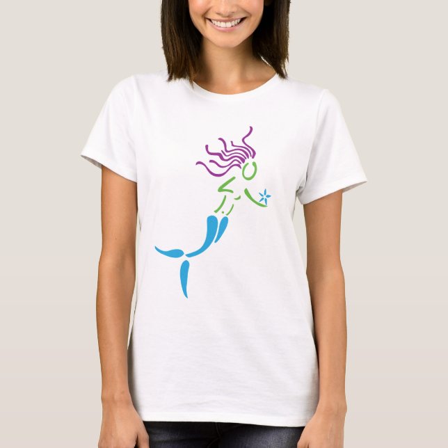 Camiseta Sirena flotante (Anverso)