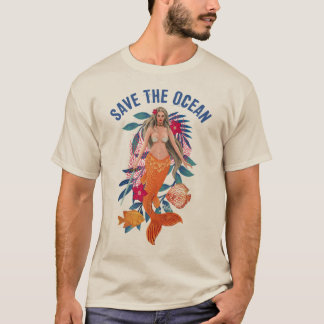 Camiseta Sirena guerrera - Salven el océano