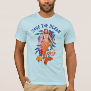Camiseta Sirena guerrera - Salven el océano