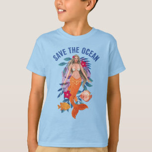 Camiseta Sirena guerrera - Salven el océano
