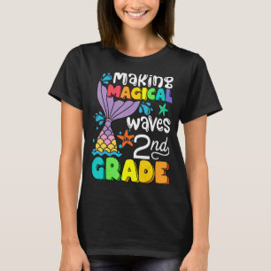 Camiseta Sirena Haciendo Ondas Mágicas En Segundo Grado A