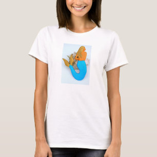 Camiseta Sirena haiired oro