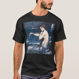 Camiseta Sirena - John William Waterhouse - Azul