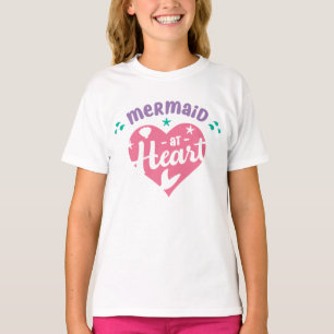 Camiseta Sirena Linda En El Corazón Amante De Sirenas Mágic