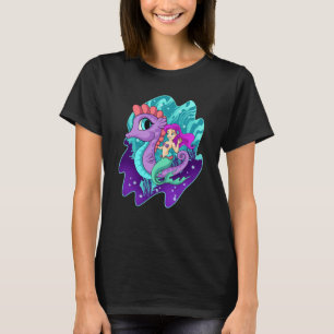 Camiseta Sirena Linda En Sirenas De Caballo Marino Criatura
