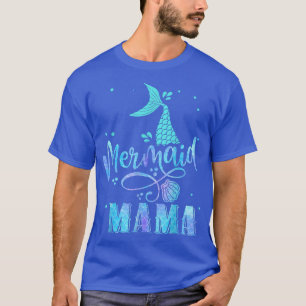 Camiseta Sirena Mamá Divertida Mujeres Familia Fiesta Squ