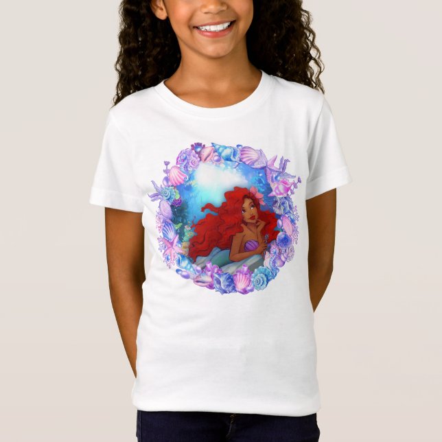Camiseta Sirena negra, Ariel (Anverso)