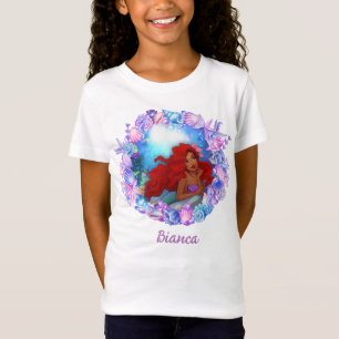 Camiseta Sirena negra personalizada, Ariel