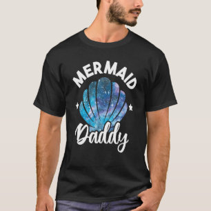 Camiseta Sirena Papi Seashell Familia Escuadrón de Sirenas 