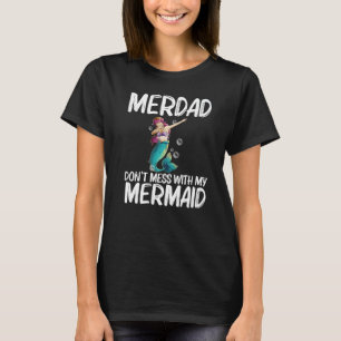 Camiseta Sirena Para Papá Padre Tritón Humano Pez Criatura 