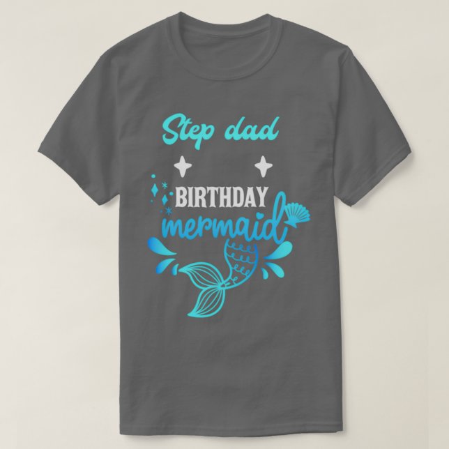 Camiseta Sirena Paso Papá Cumpleaños Sirena 2 (Diseño del anverso)