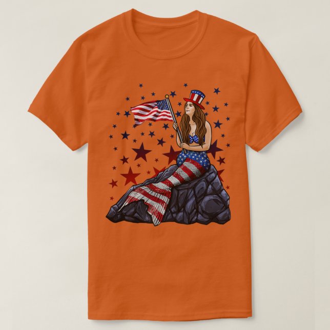 Camiseta Sirena patriótica 1 (Diseño del anverso)