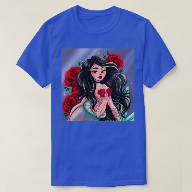 Camiseta Sirena Pegatina Pequeña Sirenita Regalo 4 (Diseño del anverso)