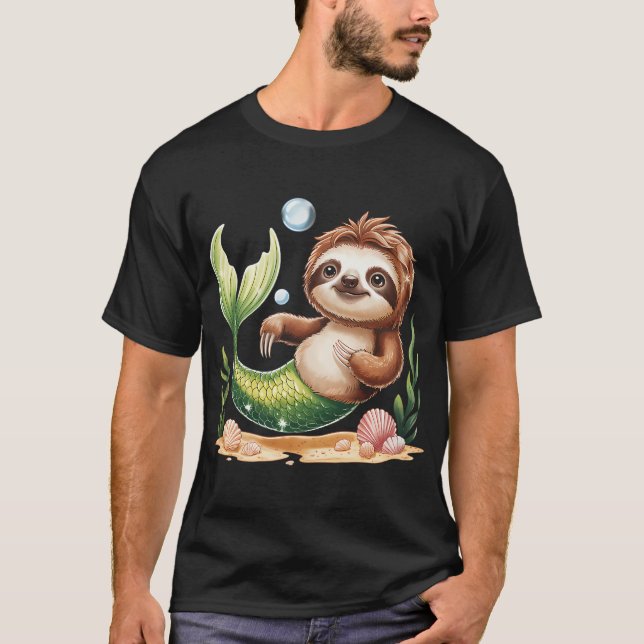 Camiseta Sirena Perezoso (Anverso)