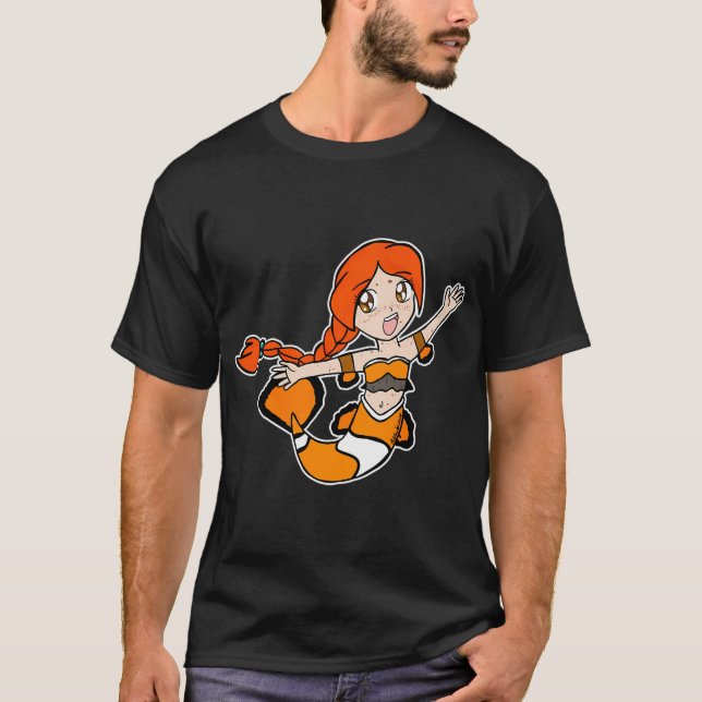 Camiseta Sirena Pez Payaso Chibi (Anverso)