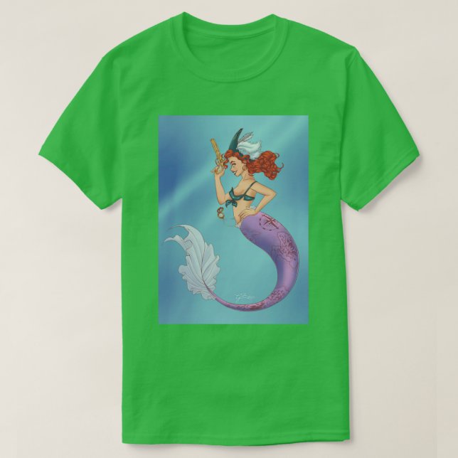Camiseta Sirena pirata 1 (Diseño del anverso)