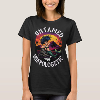 Camiseta Sirena Punk en el Atardecer – Ilus Retro Tropical