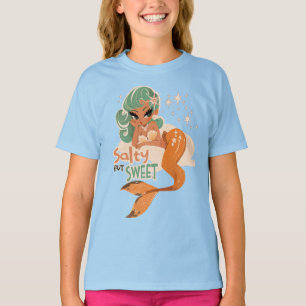 Camiseta Sirena salada pero dulce sirena: juguetonas túnica