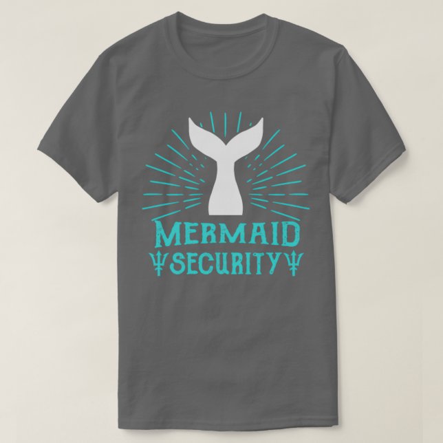 Camiseta sirena seguridad salvavidas profesora de natación  (Diseño del anverso)