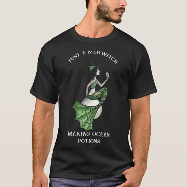 Camiseta Sirena, sólo una bruja Mer (Anverso)