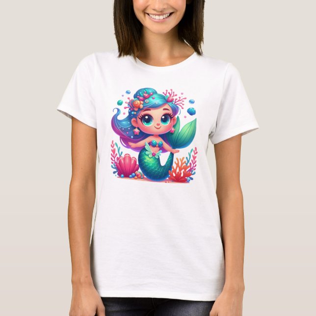 Camiseta Sirena submarina (Anverso)