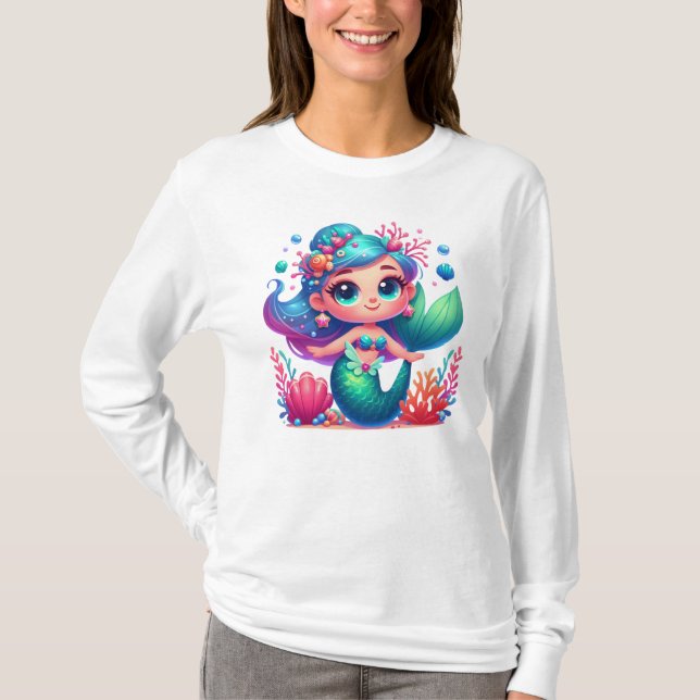Camiseta Sirena submarina (Anverso)