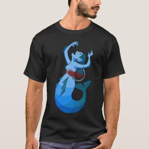 Camiseta Sirena tragando un anzuelo