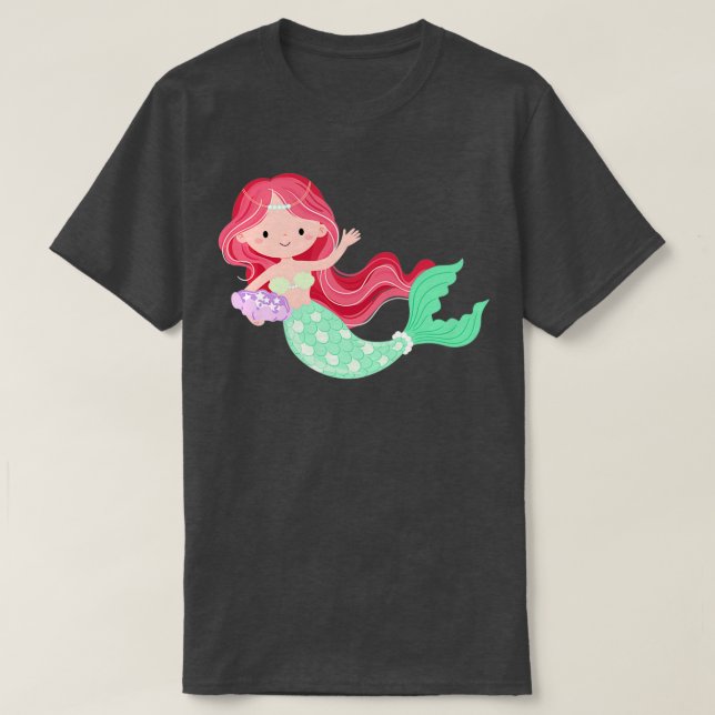 Camiseta Sirena verde (Diseño del anverso)