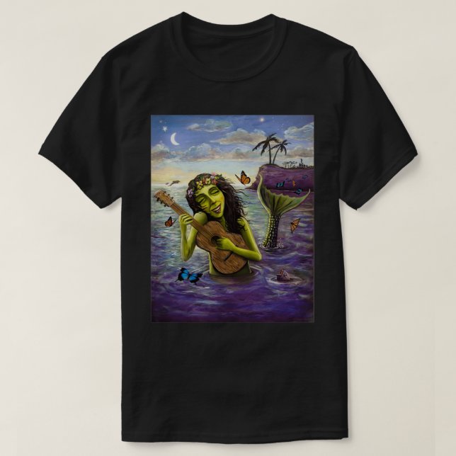 Camiseta Sirena verde 5 (Diseño del anverso)