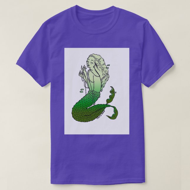 Camiseta Sirena verde 9 (Diseño del anverso)
