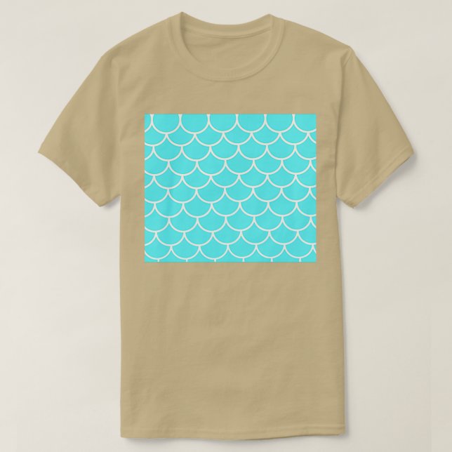 Camiseta Sirena verde azulada 1 (Diseño del anverso)