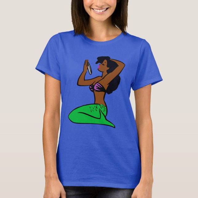 Camiseta sirena vintage africana (Anverso)