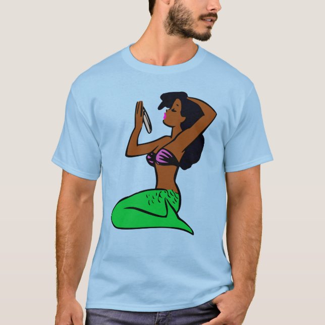 Camiseta sirena vintage africana (Anverso)