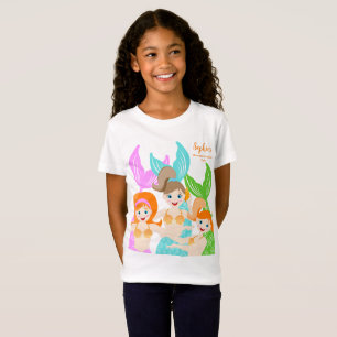 Camiseta Sirena y amigos fiesta de cumpleaños